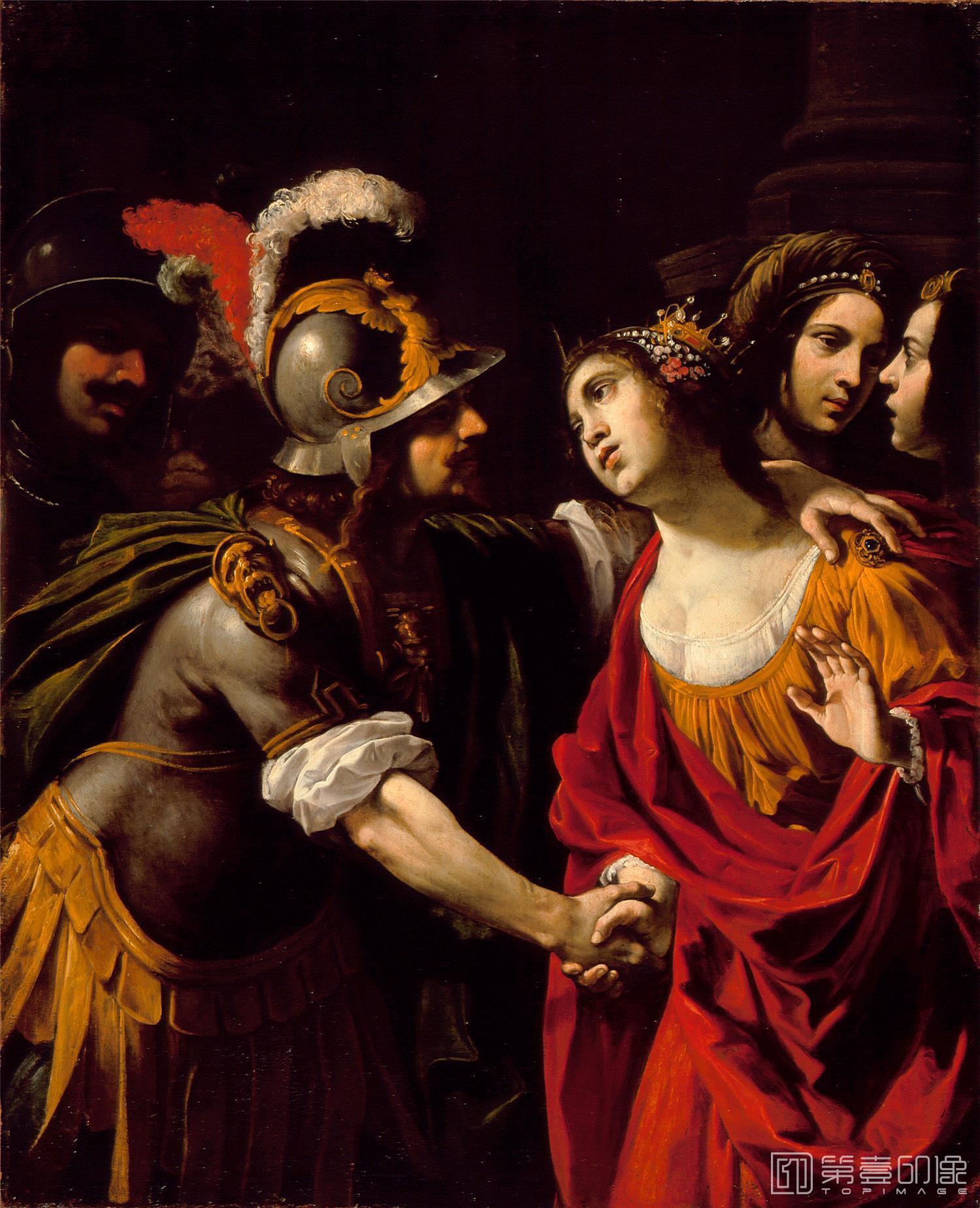油画-美国洛杉矶国家美术馆-Rutilio Manetti-Dido and Aeneas-244